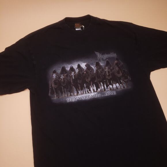 Vintage y2k Lord of the Rings Ringwraiths LOTR Movie Graphic T Shirt Tee Rare - Picture 2 of 10